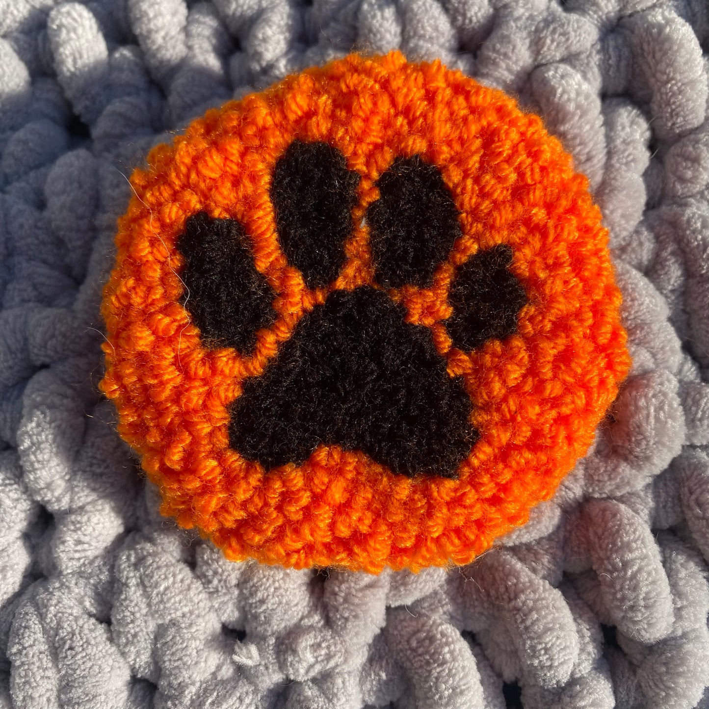 Paw Print Mug Rug Car Coaster