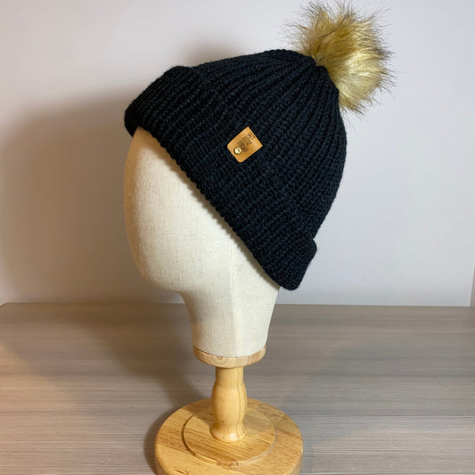 Knit Beanie with Brim