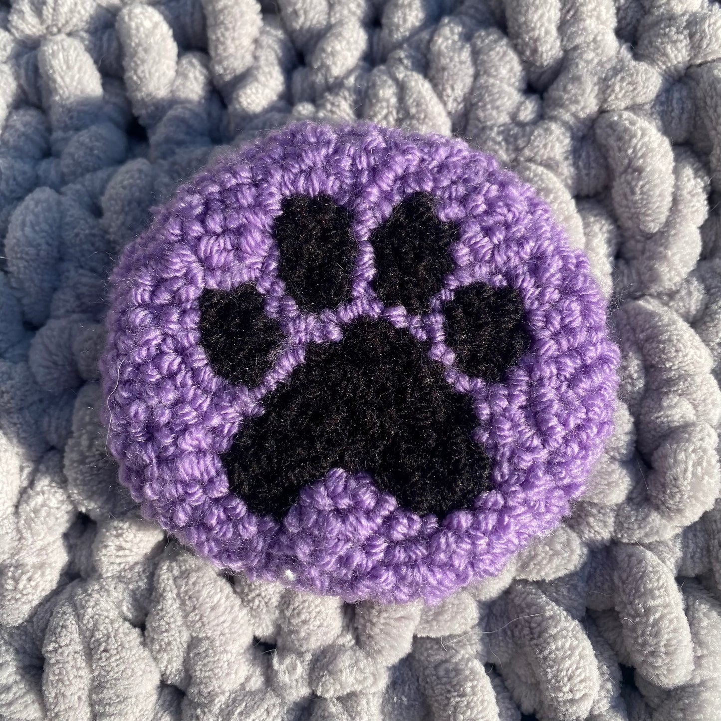 Paw Print Mug Rug Car Coaster