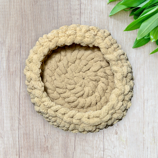 Coffee Circular Pet Bed